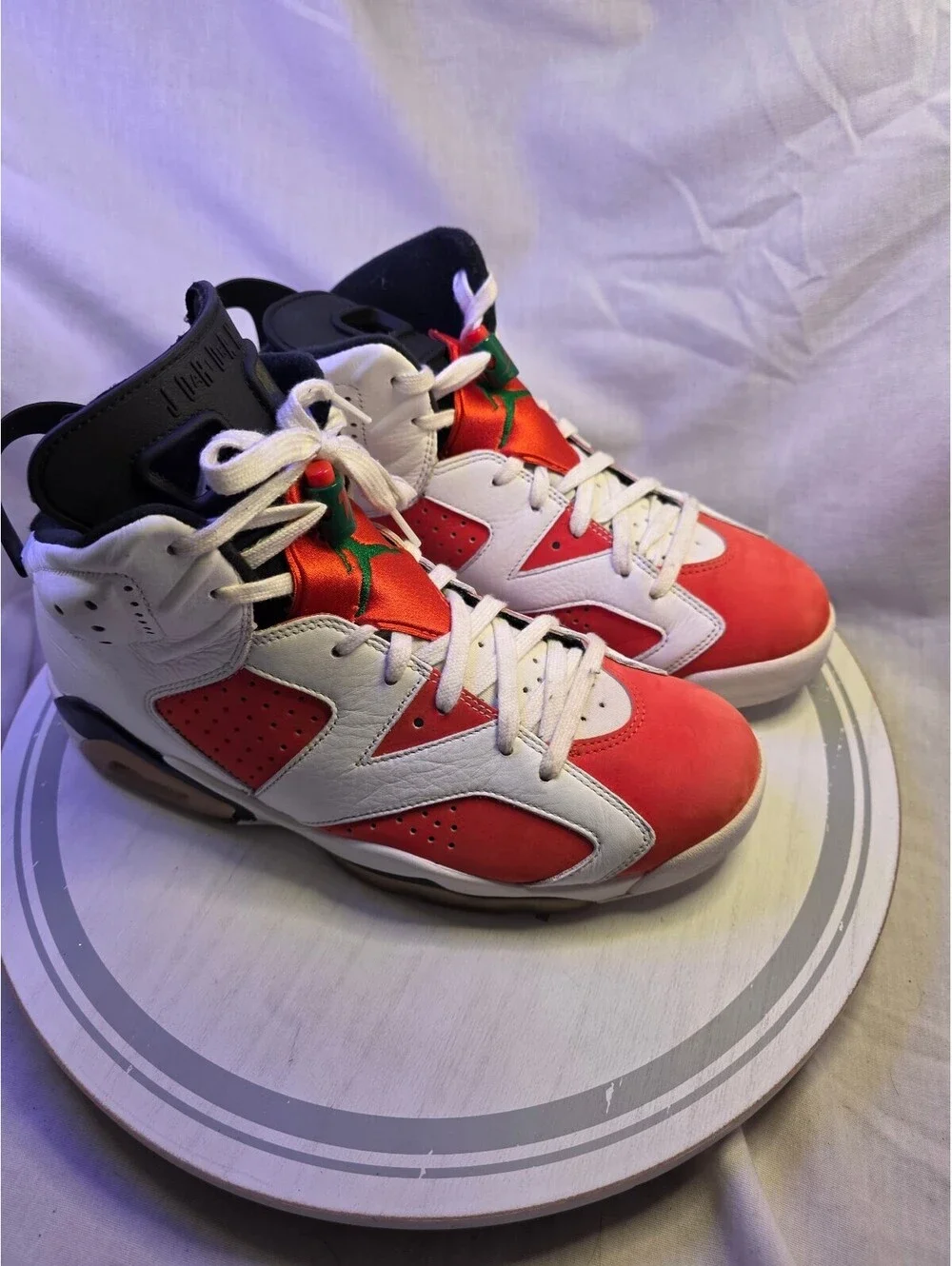 Air Jordan 6 Retro Gatorade like Mike White/Orance BasketbaShoes Size 9